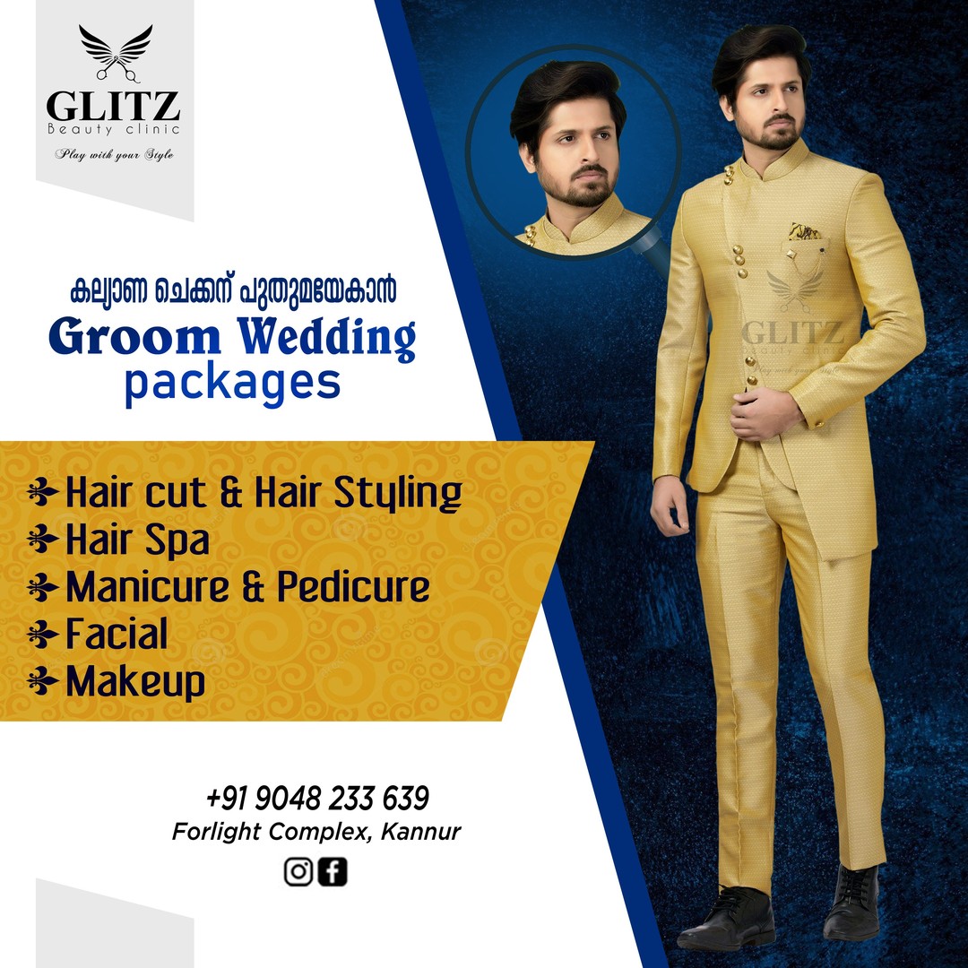 GLITZ BEAUTY CLINIC-GROOM MAKE UP IN KANNUR Gallery 0